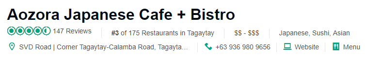 Aozora Japanese Cafe + Bistro Tripadvisor