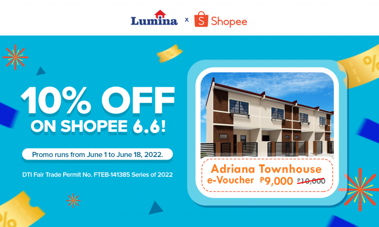 Lumina Homes in Shopee 6.6 Discount Promo