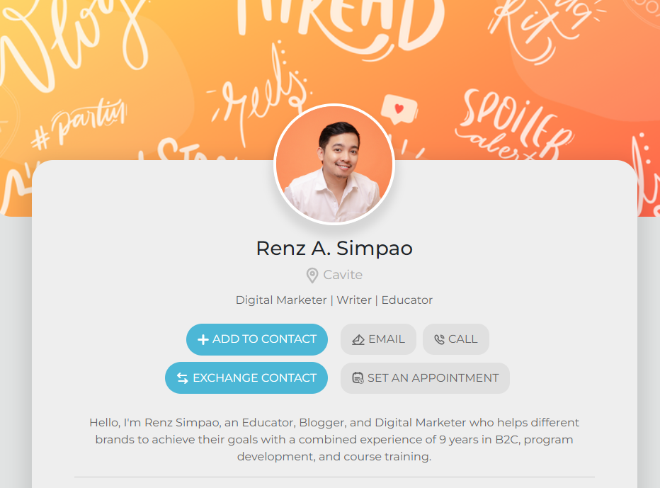 Renz A. Simpao | Tap To Connect